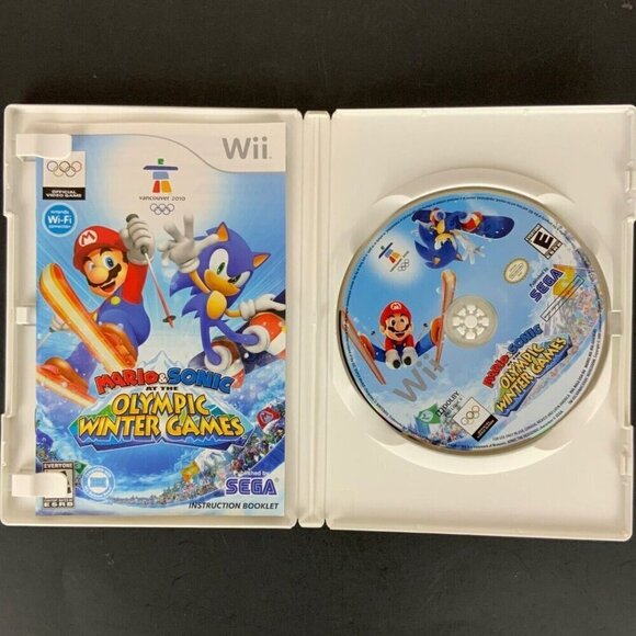 Mario & Sonic at the Olympic Winter Games Nintendo Wii 2009 Complete in Case - Picture 3 of 3